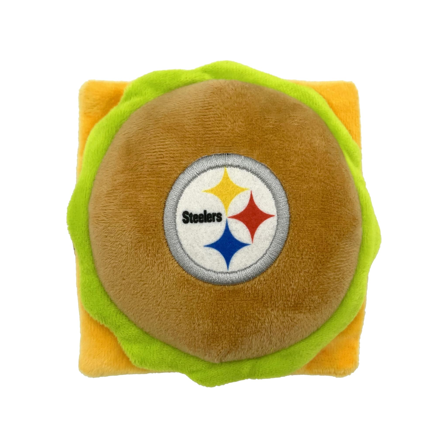 Pittsburgh Steelers Plush Hamburger Pet Toy