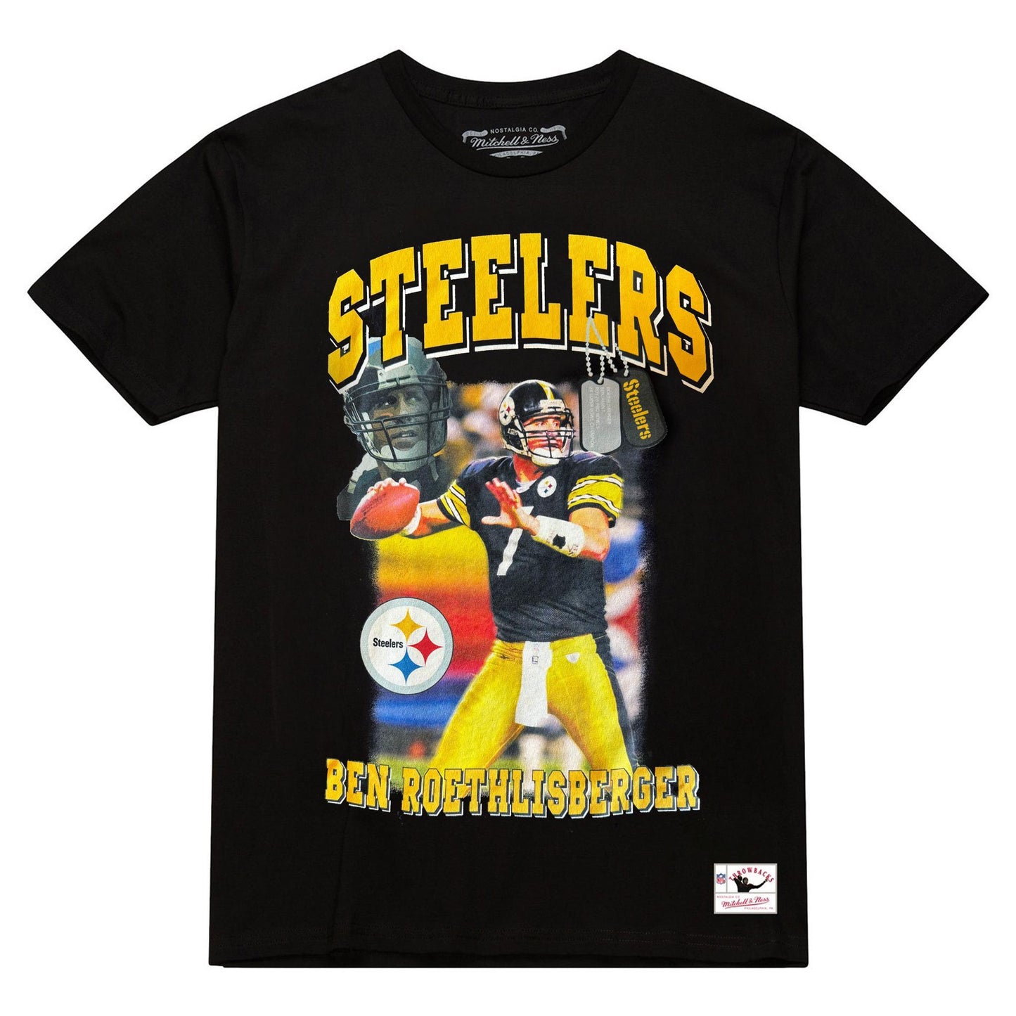 Mitchell & Ness Throwbacks Ben Roethlisberger #7 Photo Reel Tee