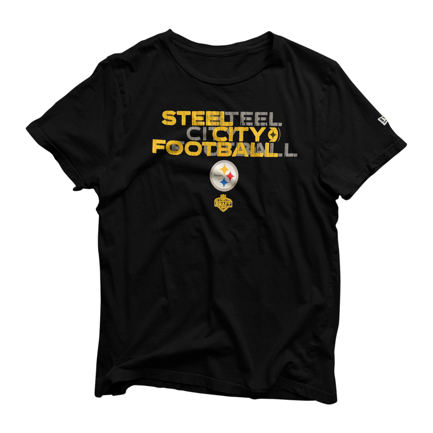 New Era Pittsburgh Steelers 2025 Steel City Football Draft Tee