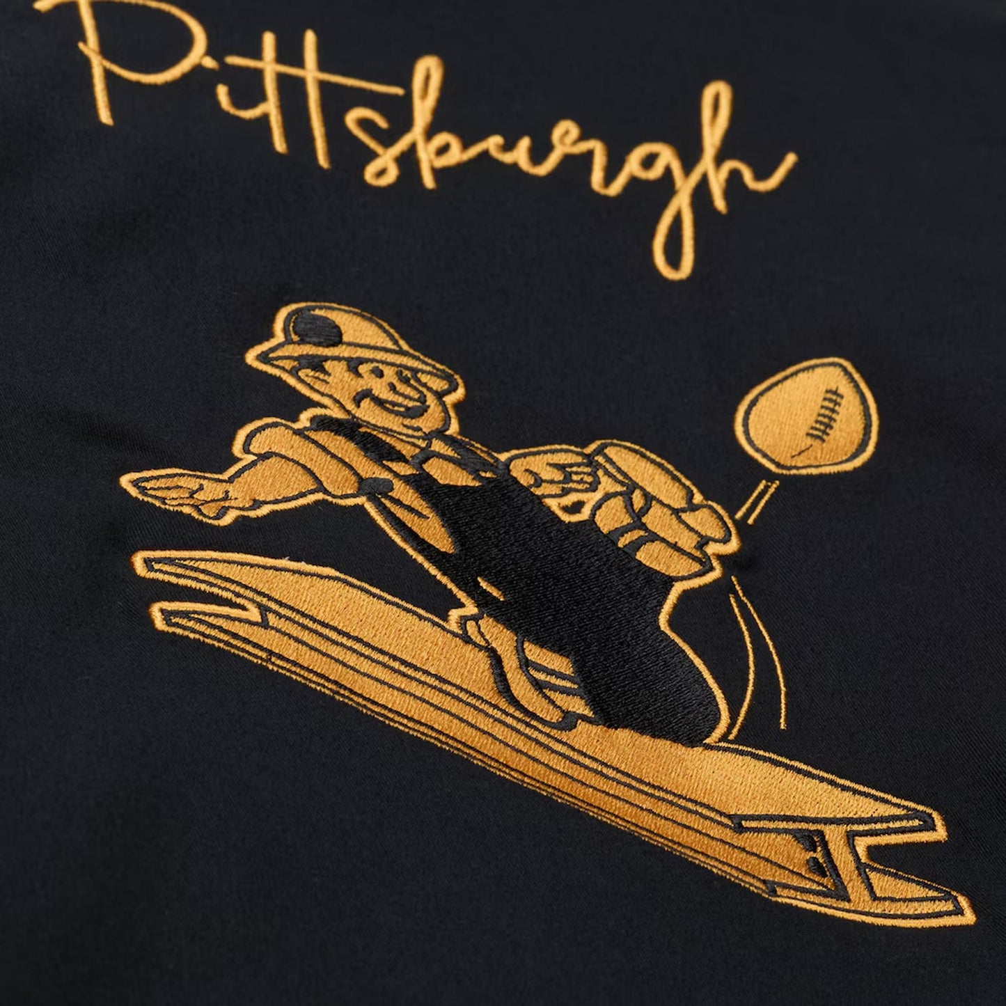 Women's Black Pittsburgh Steelers Mechanic Cropped Full-Zip Jacket