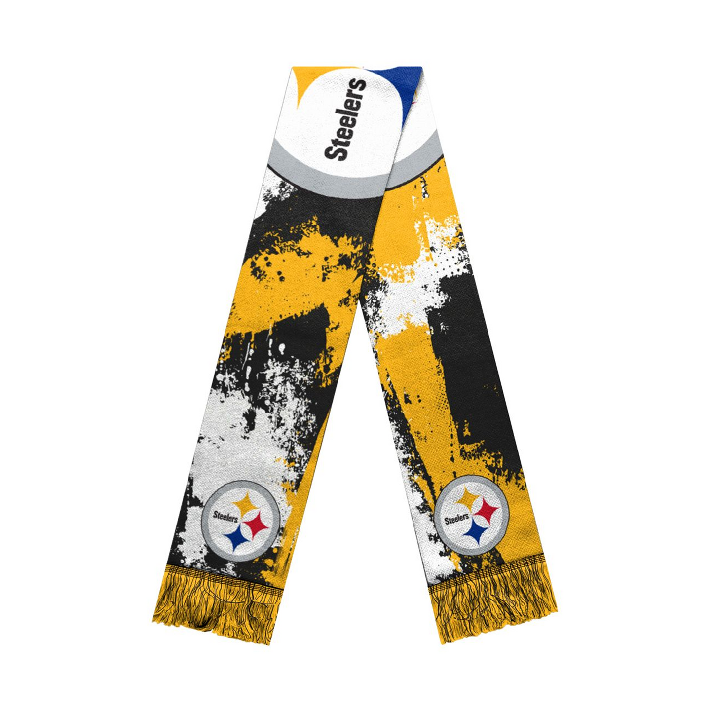 Pittsburgh Steelers Paintbrush Printed Scarf
