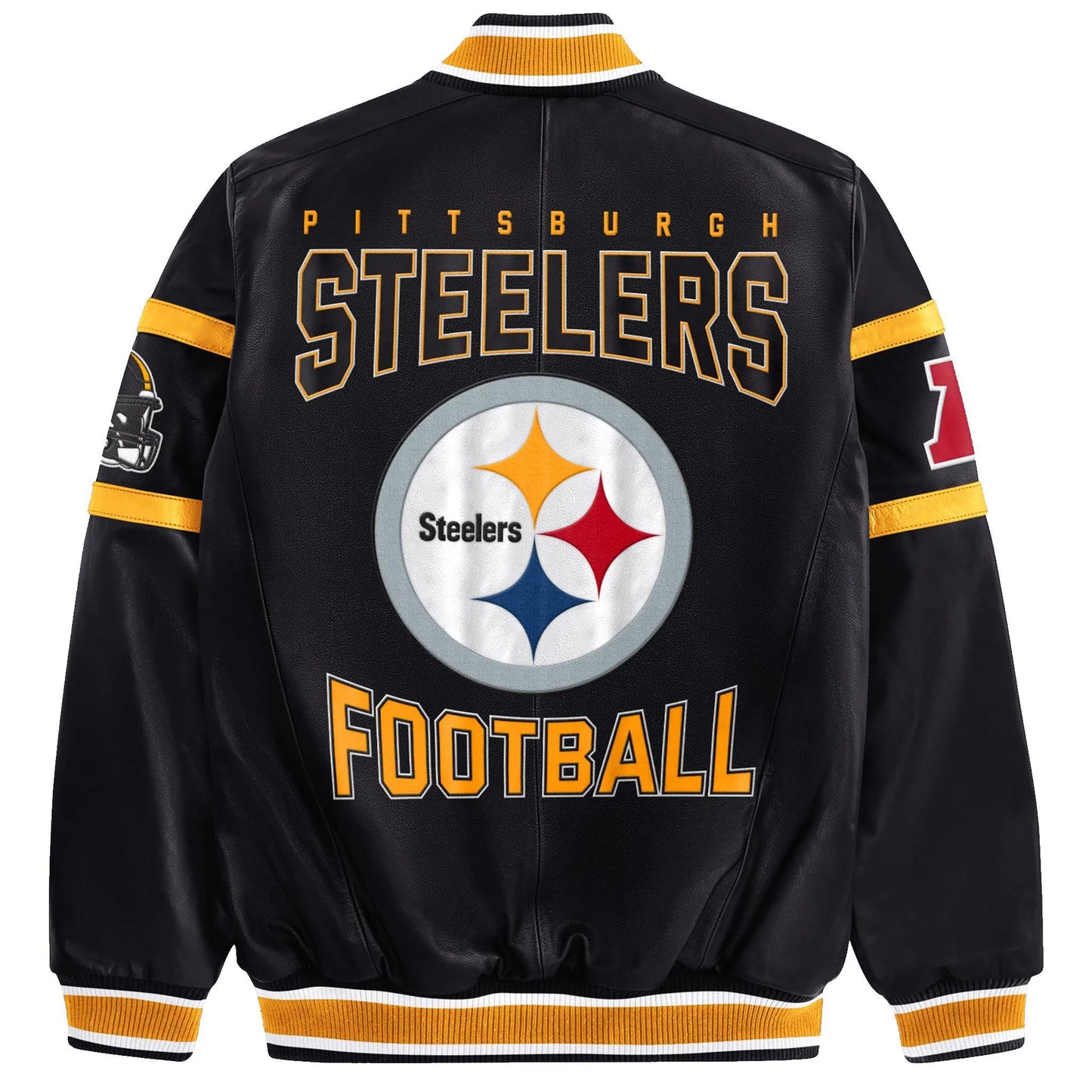Pittsburgh Steelers South Paw Leather Jacket
