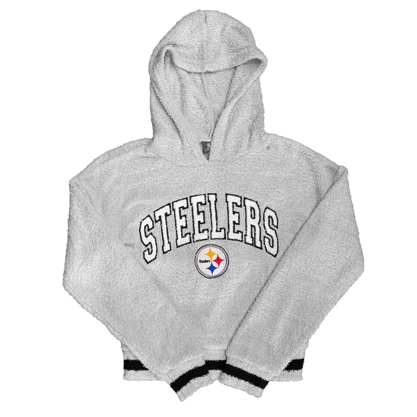 Women's Gray Pittsburgh Steelers Lounge Hoodie