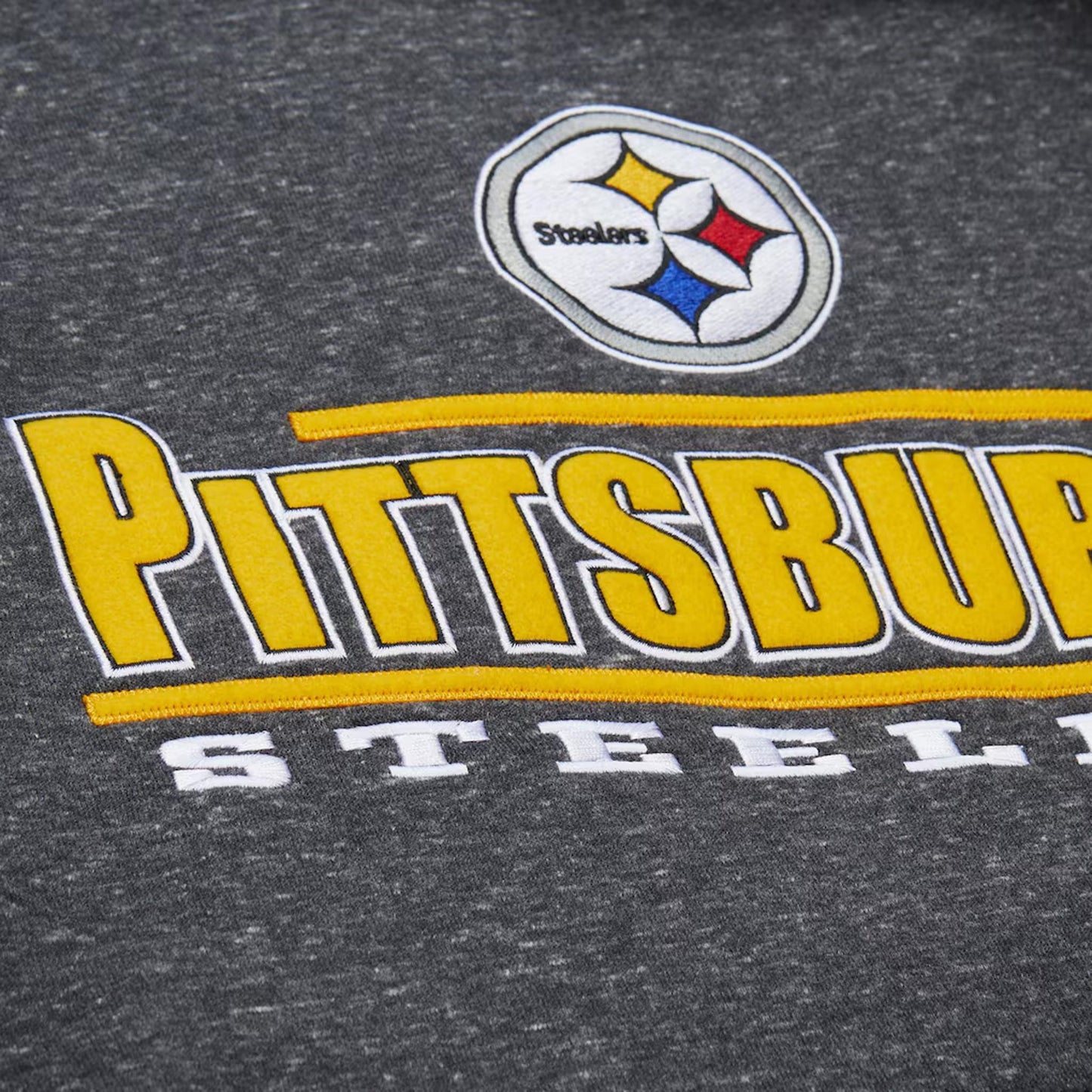 Charcoal Pittsburgh Steelers Throwback Fleece Hoodie