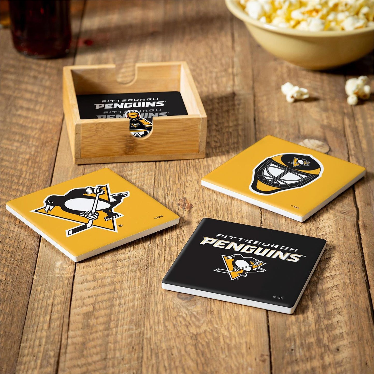 Pittsburgh Penguins Ceramic Coasters Set