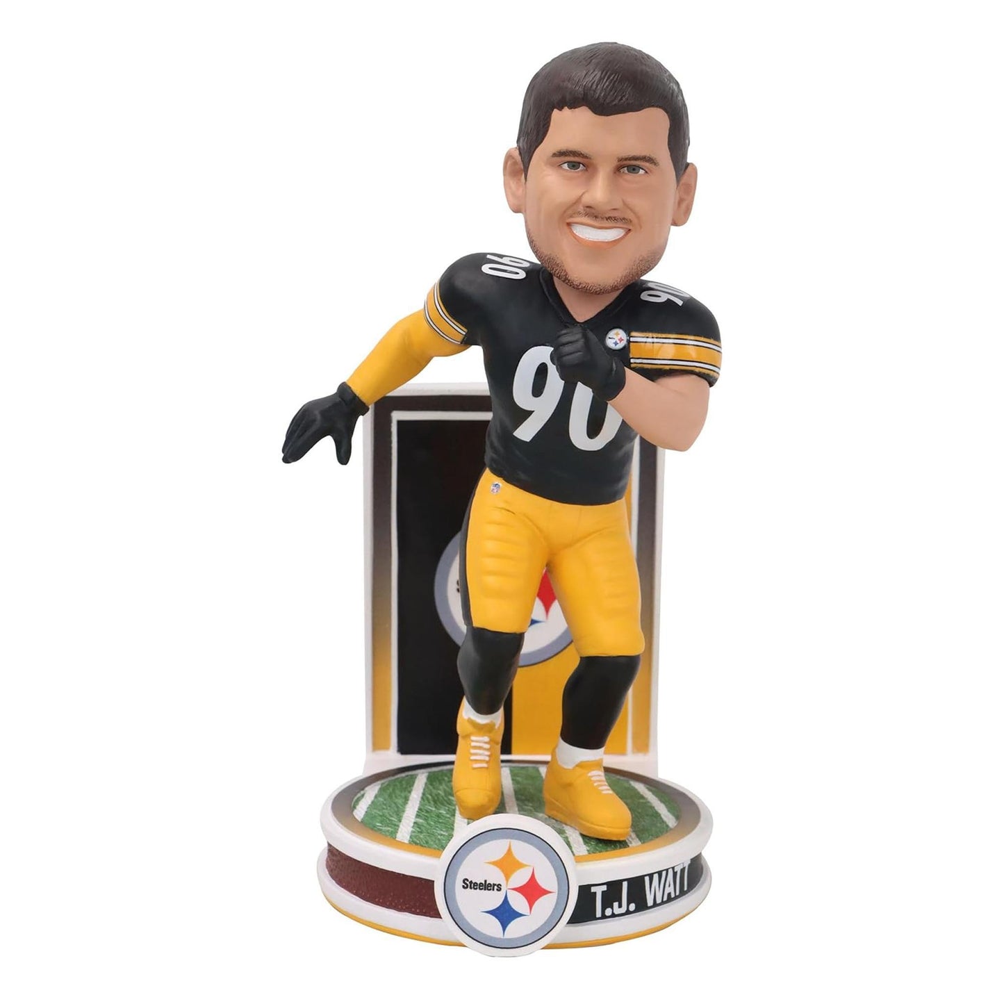 T.J. Watt #90 Pittsburgh Steelers Banner Series Bobblehead