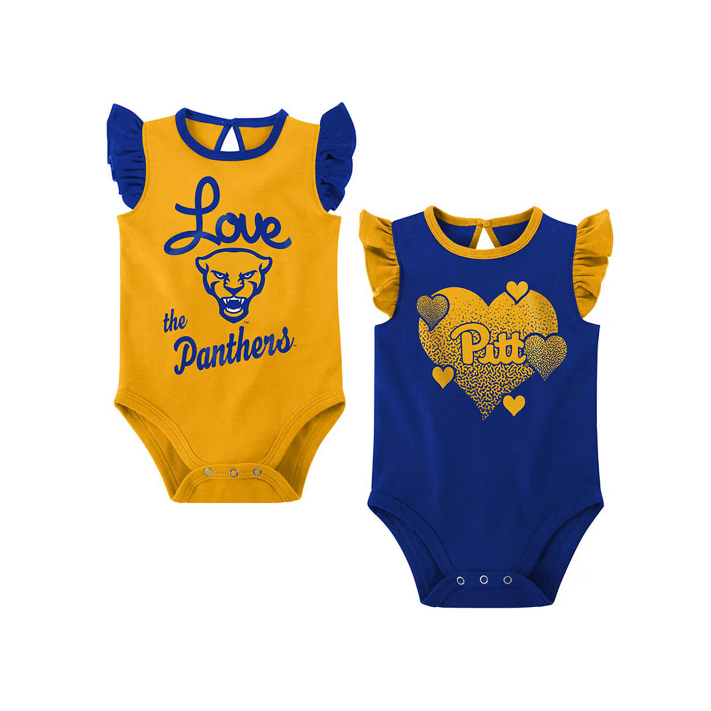 Pitt Panthers Baby Blue Spread The Love Set One Piece