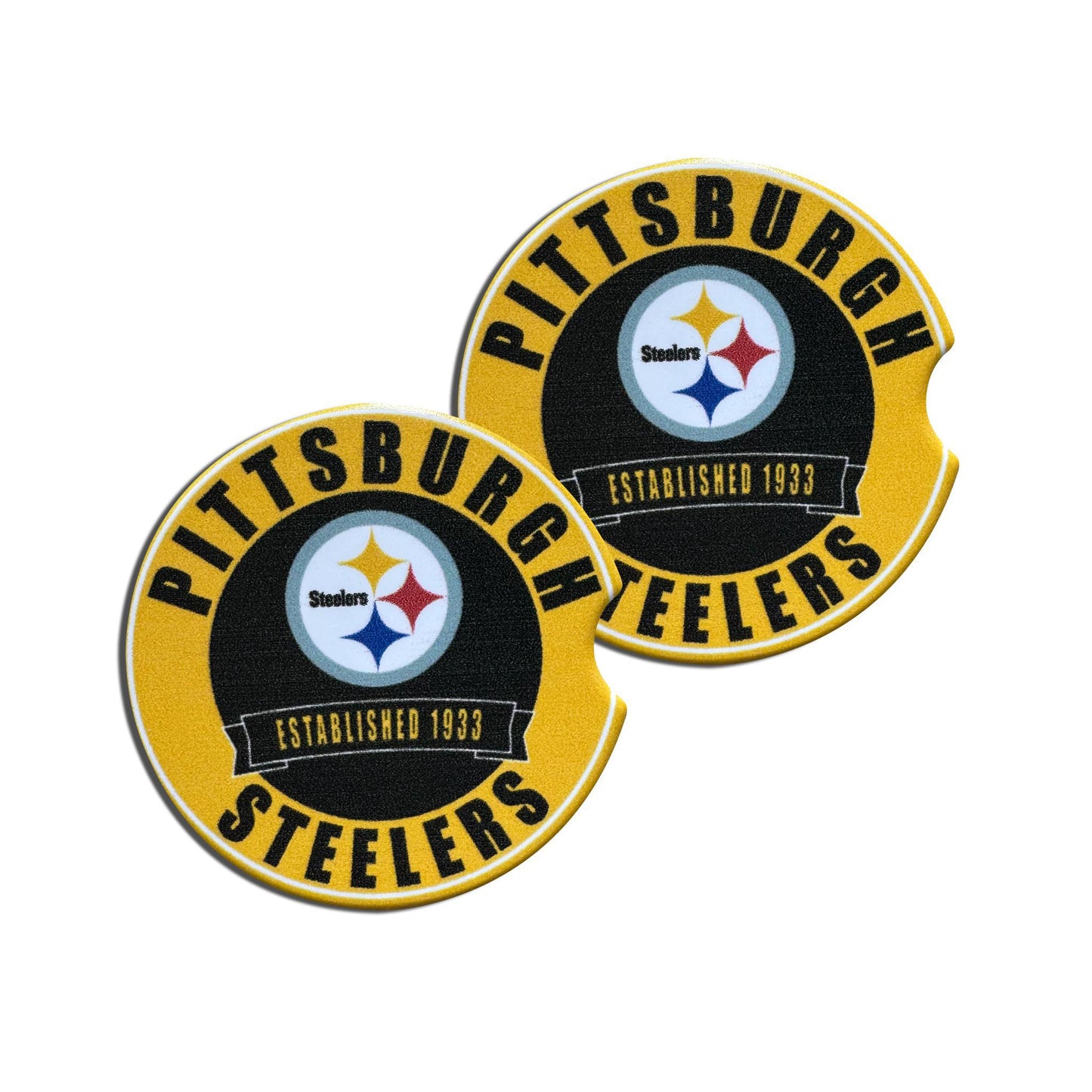 Pittsburgh Steelers Est. 1933 Car Coasters