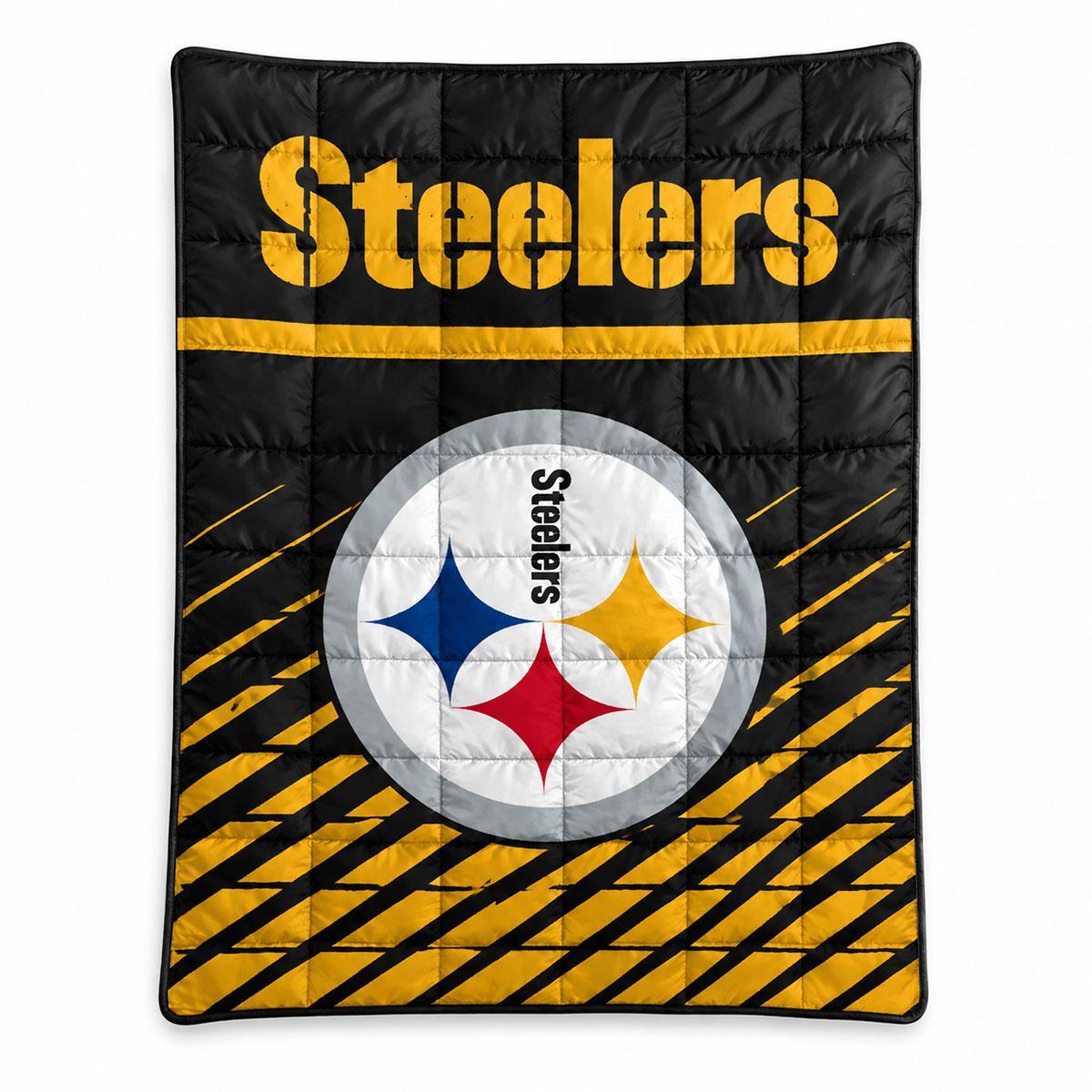 Pittsburgh Steelers 50x70" Quilted Fleece Blanket