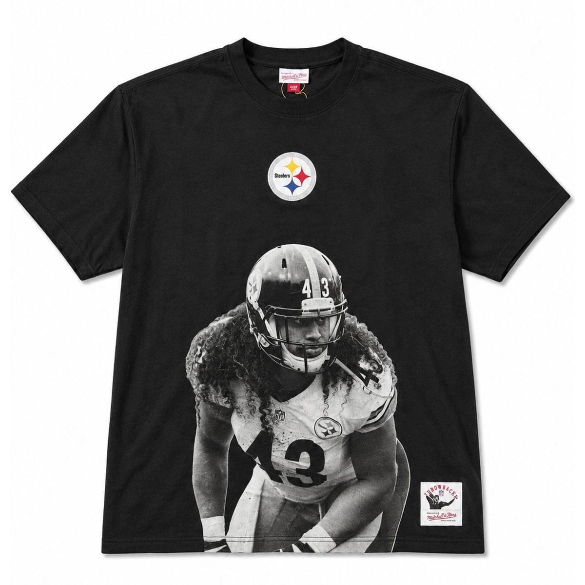 Pittsburgh Steelers Troy Polamalu #43 Mitchell & Ness Throwback Tee