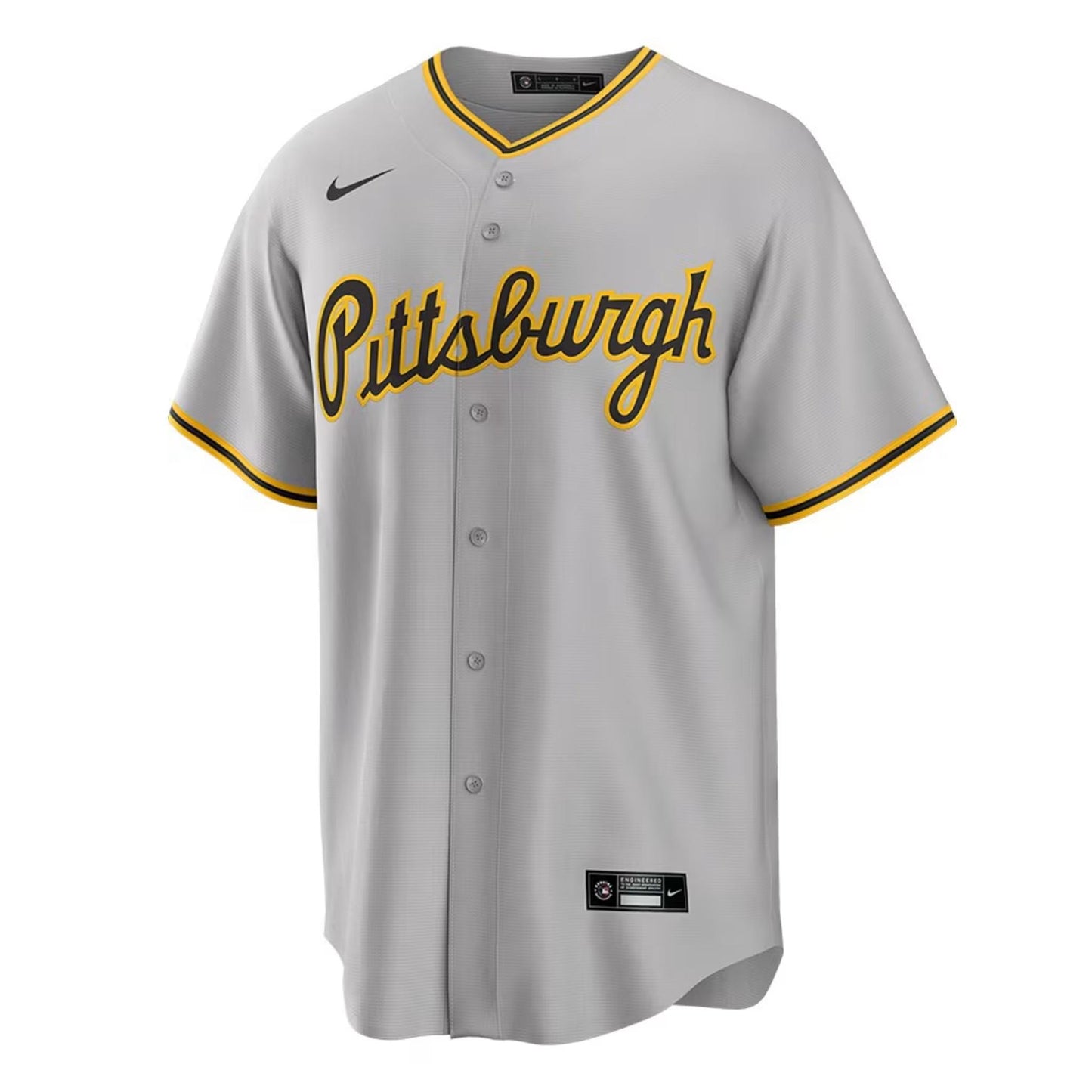 Ke'Bryan Hayes #13 Pittsburgh Pirates Mens Replica Away Grey Jersey