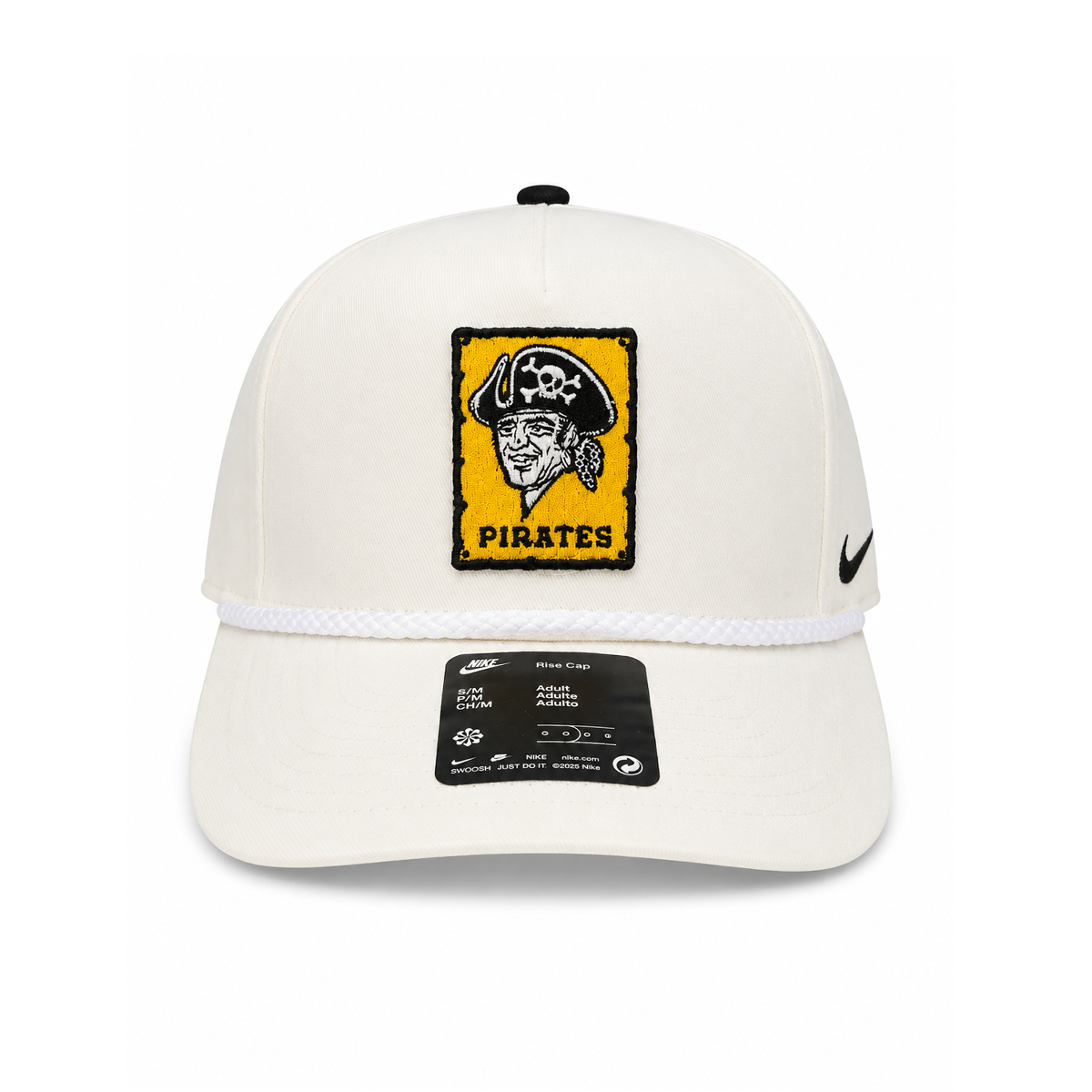 Pittsburgh Pirates Nike White Retro Rise Cap