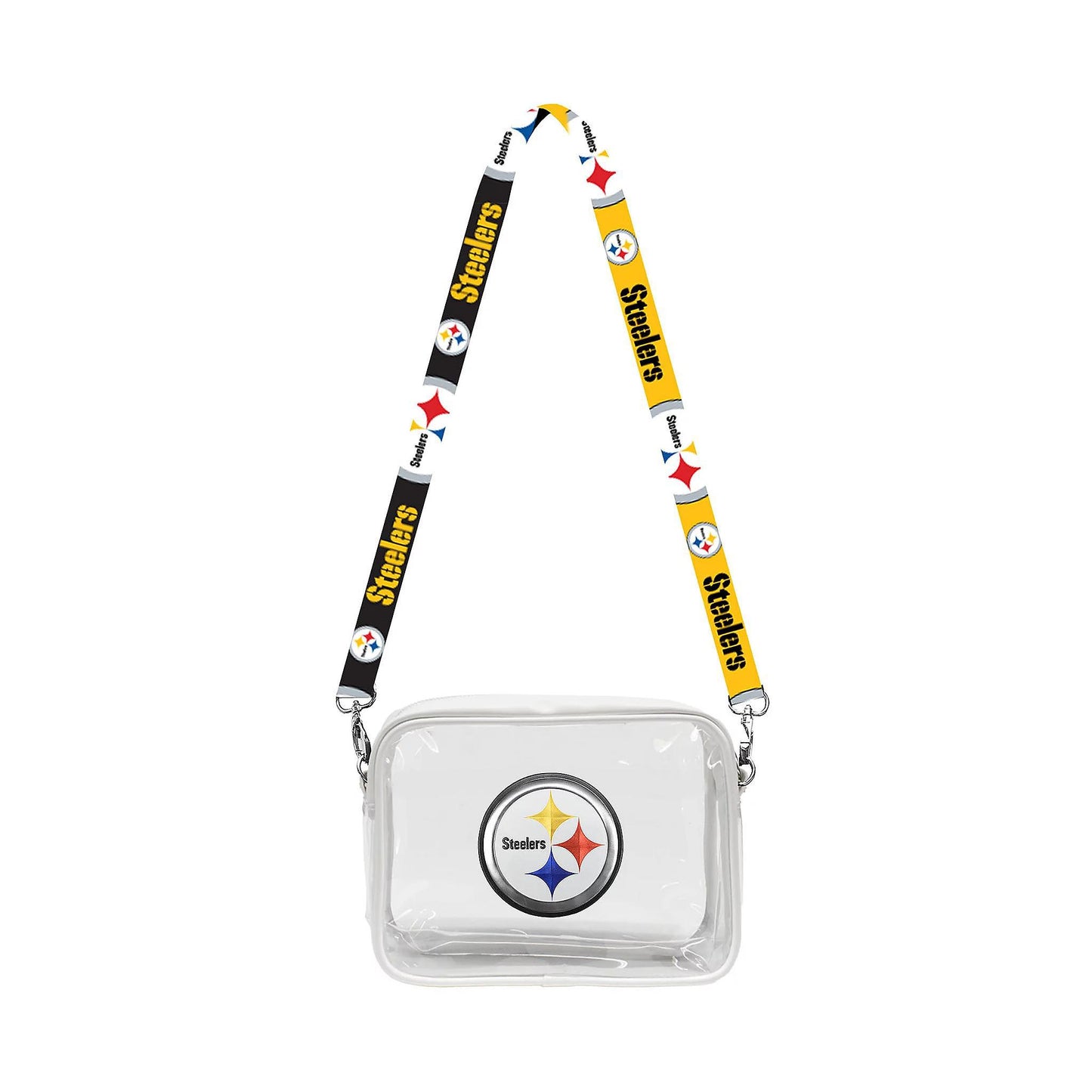 Pittsburgh Steelers NFL 3D Logo Clear Fanny Fan Purse
