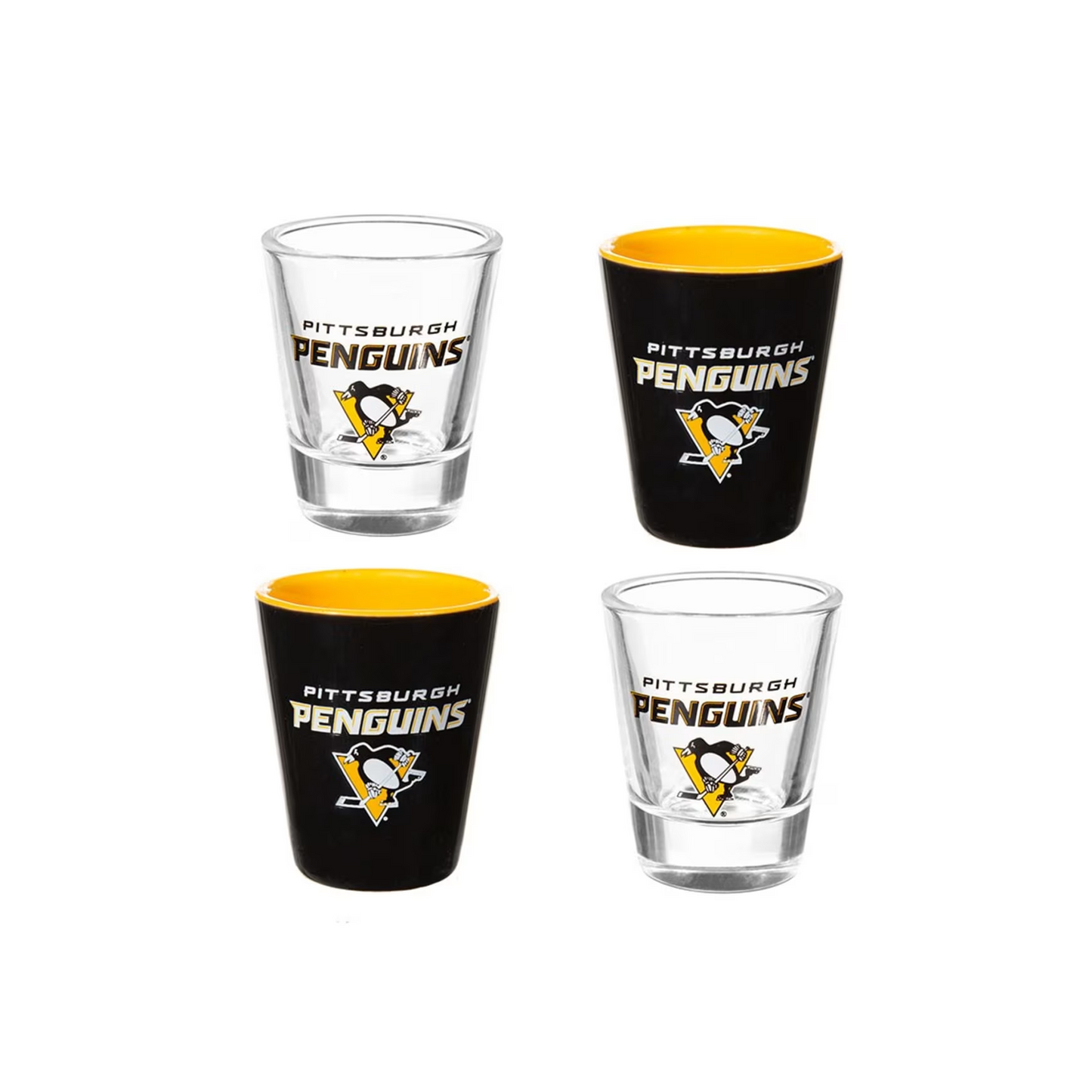 Pittsburgh Penguins Boxed Shot Glass 4-Pack