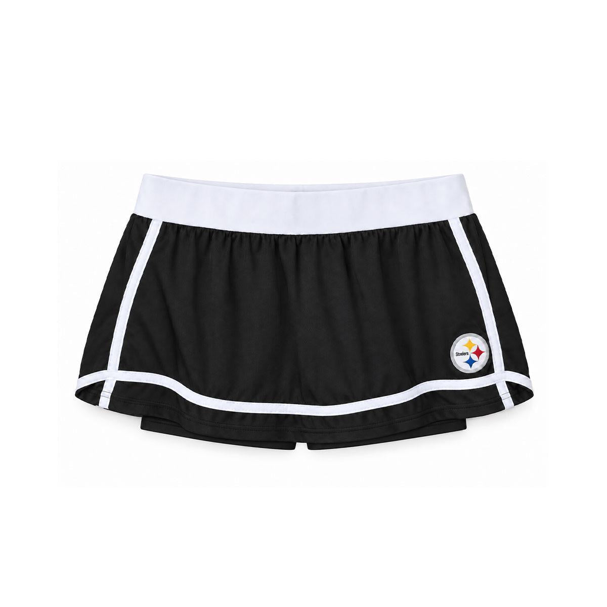 Pittsburgh Steelers WEAR by Erin Andrews Girl's Stripe Skort