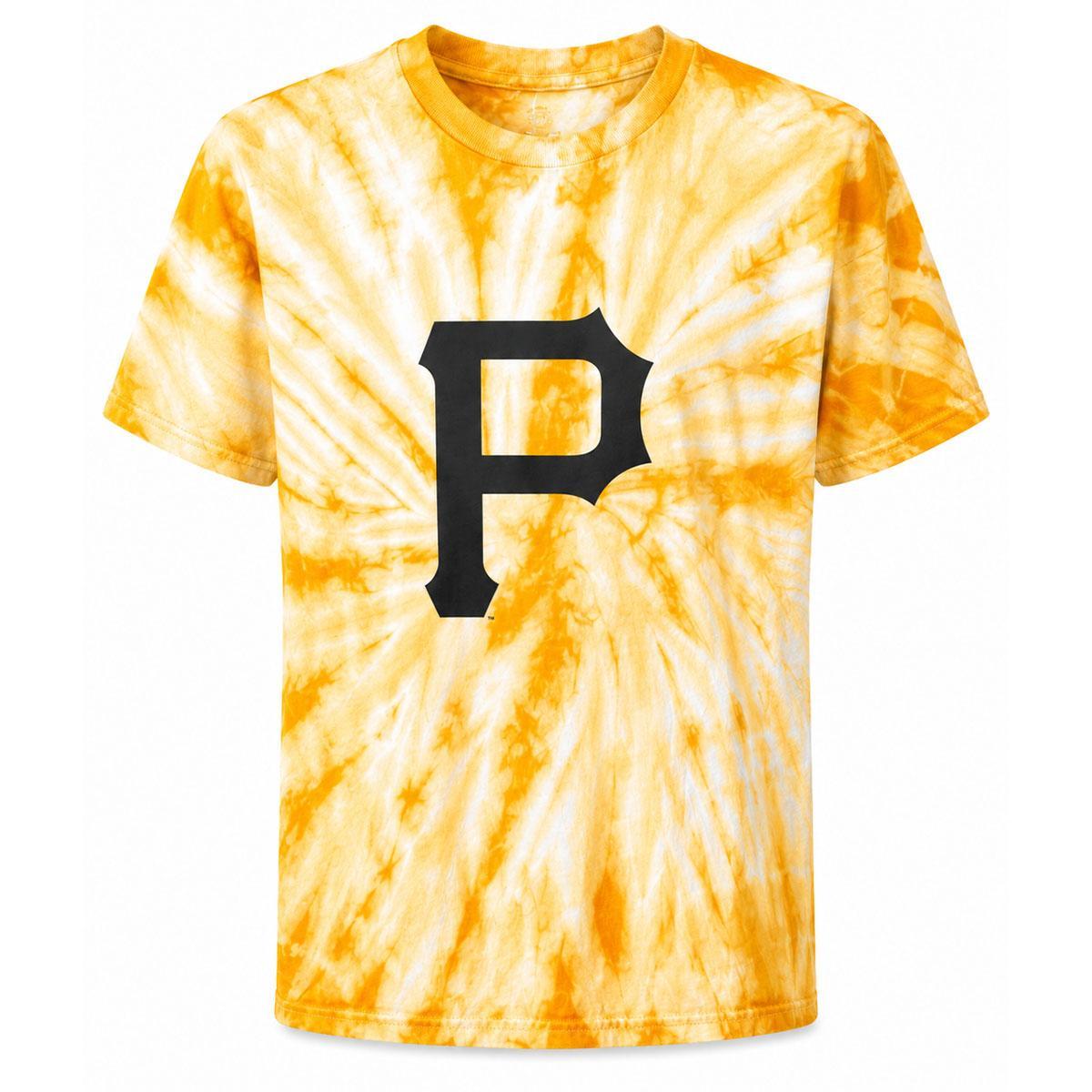 Pittsburgh Pirates Icon Gold Tie Dye Tee