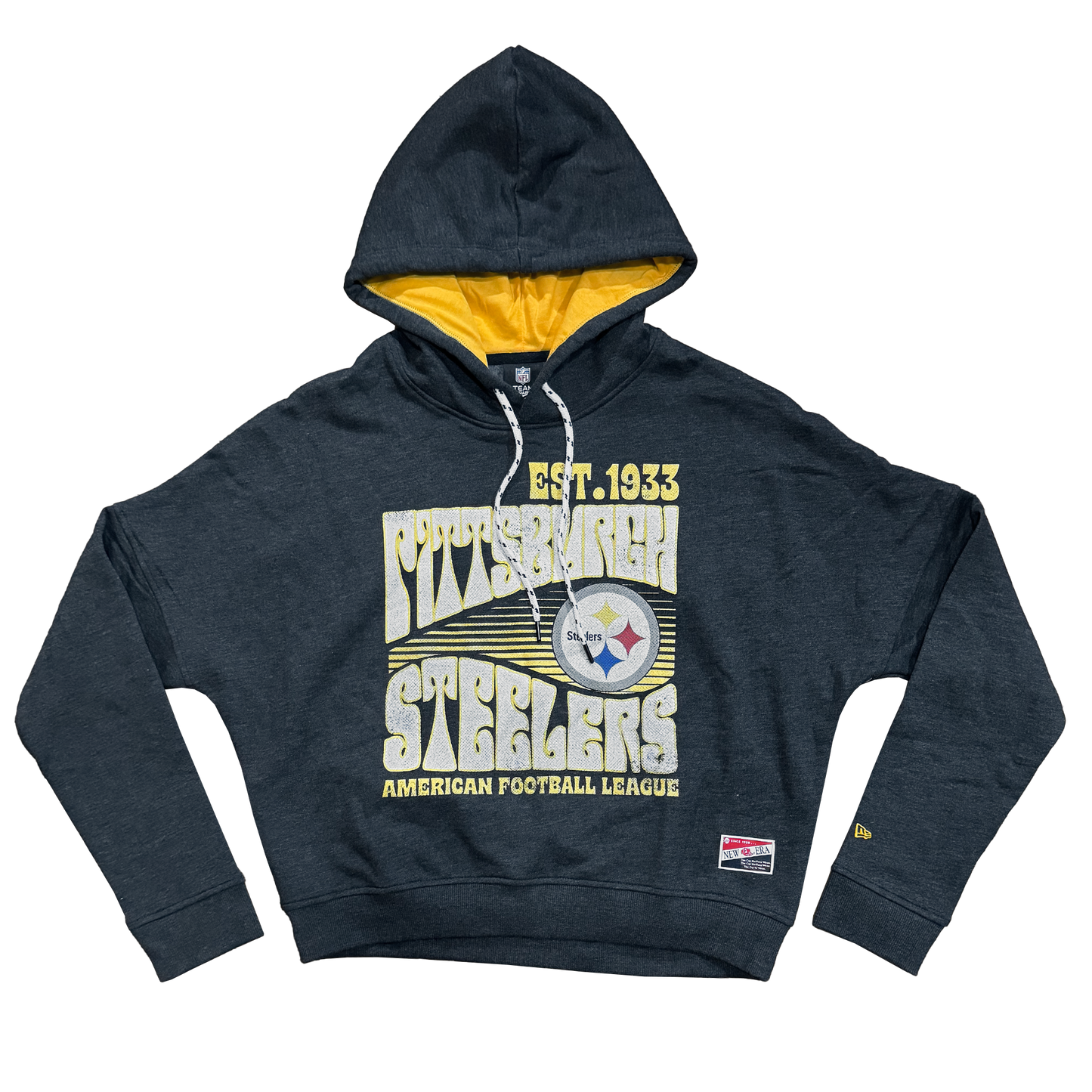 New Era Women's Boxy Retro Steelers Hoodie
