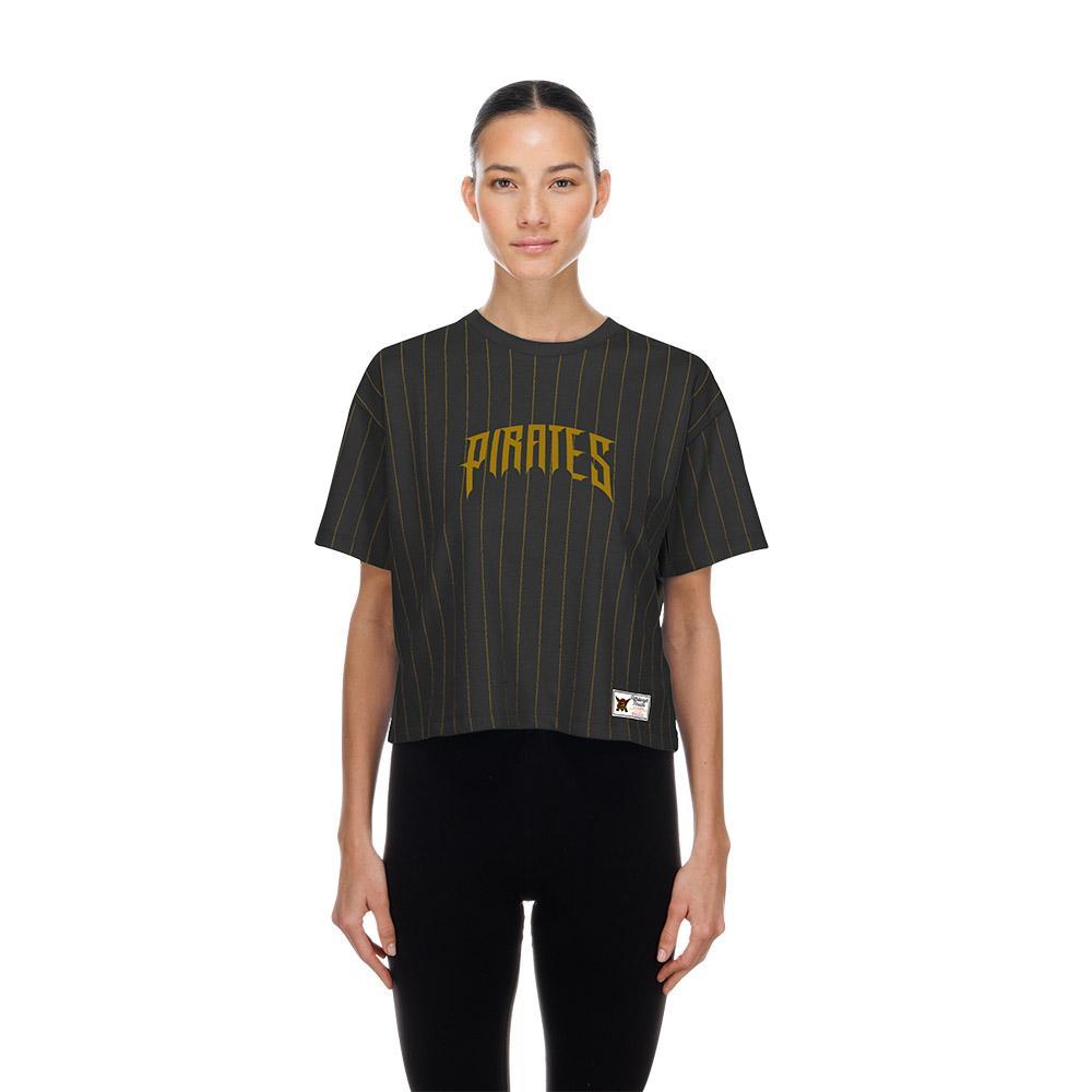 New Era Pittsburgh Pirates Women's Cropped Pinstripe Top