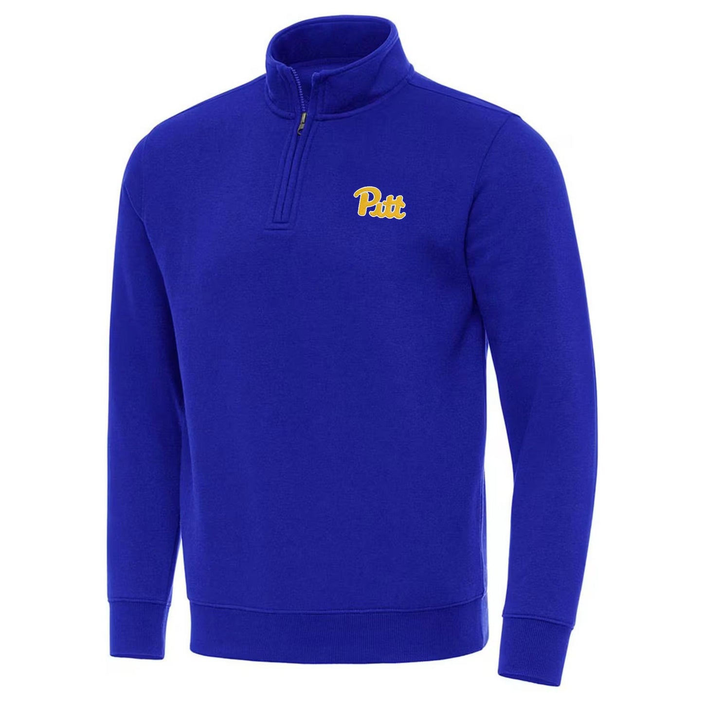 Pitt Panthers Blue Antigua Victory 1/4 Zip Pullover