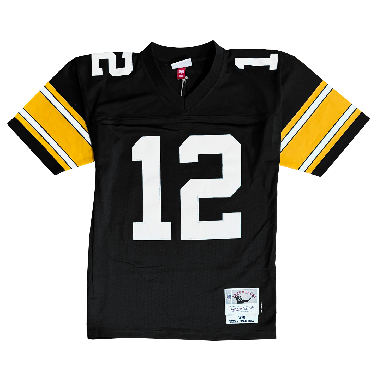 Terry Bradshaw #12 Mitchell & Ness Throwbacks 1976 NFL Legacy Jersey