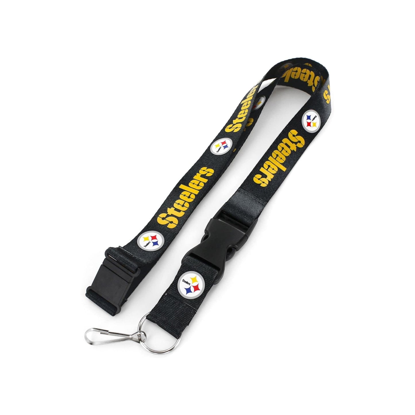 Pittsburgh Steelers Black Team Lanyard