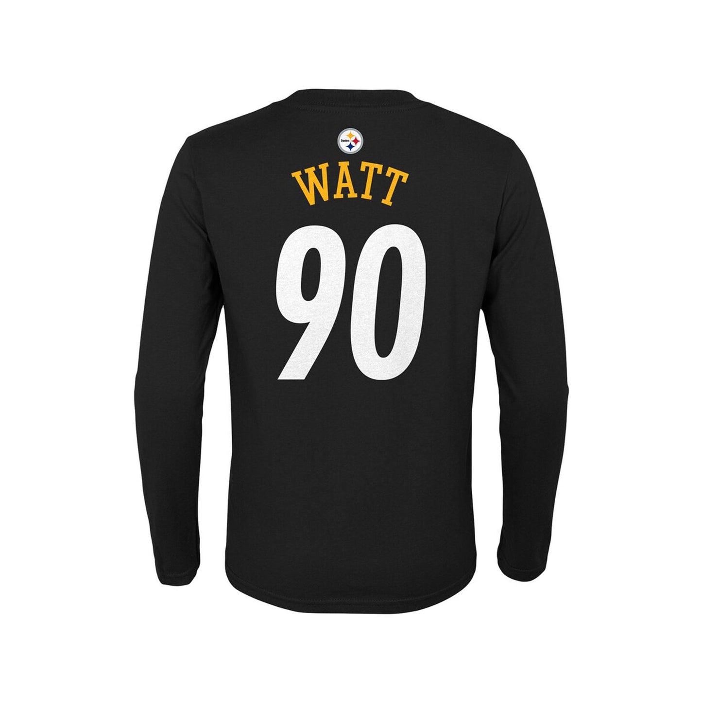 T.J. Watt Pittsburgh Steelers Youth Mainliner Player Name & Number Longsleeve