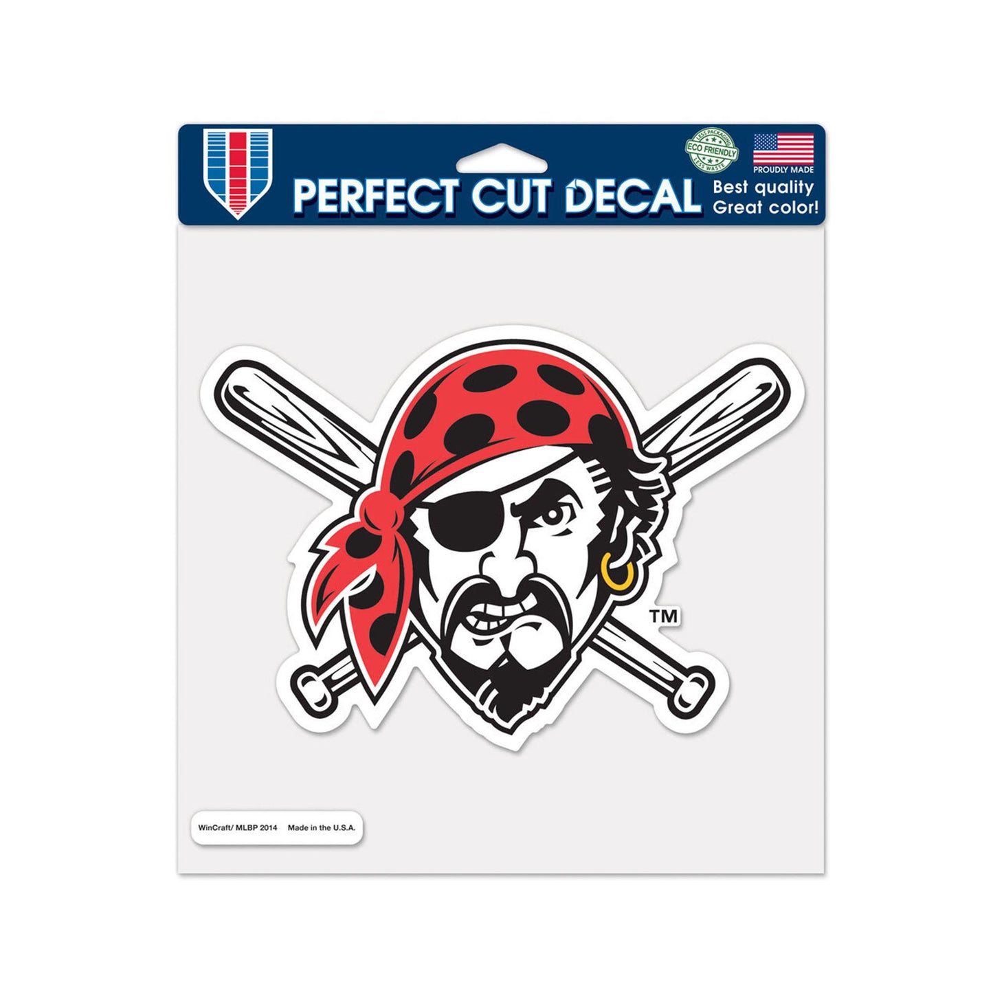 Pittsburgh Pirates 8"x8" Logo Perfect Cut Decal