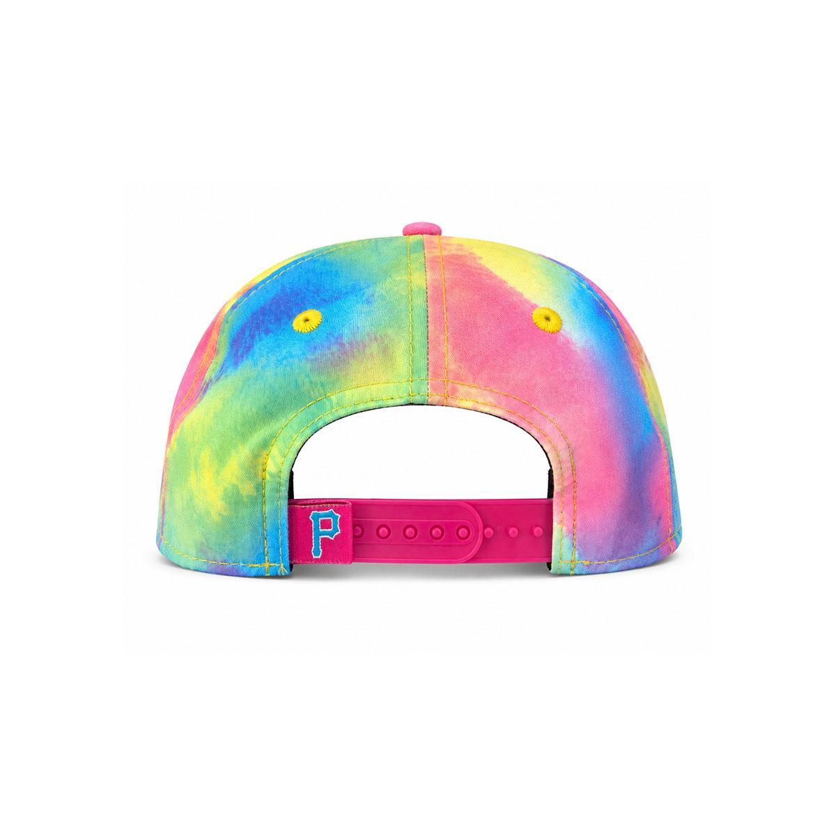 Pittsburgh Pirates Youth New Era Tie Dye M-Crown A-Frame 9FORTY Adjustable Hat