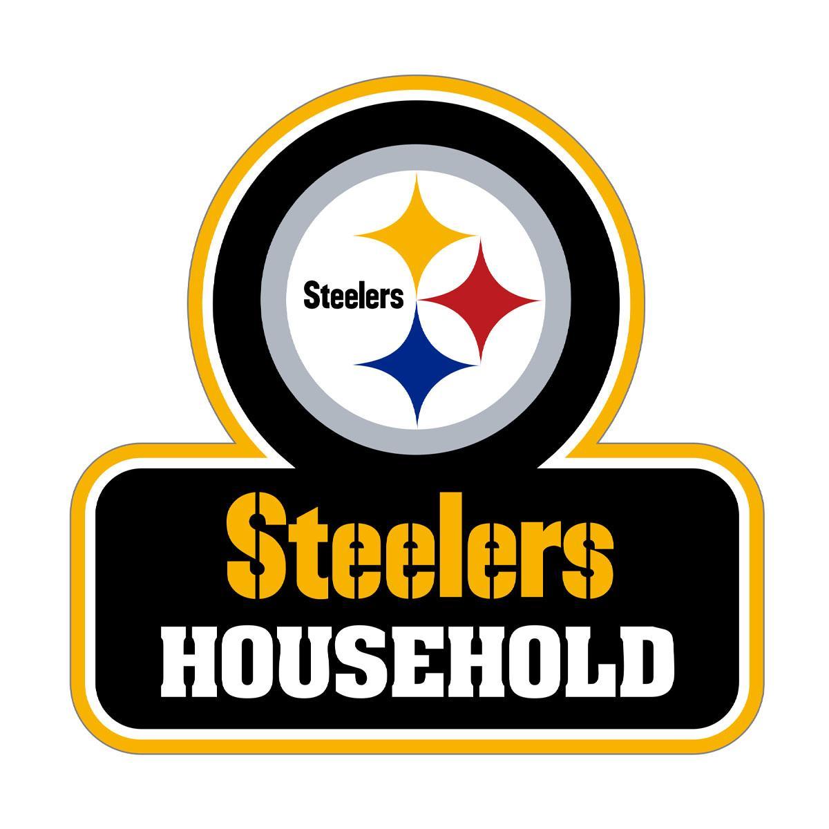 Pittsburgh Steelers Household Auto Decal