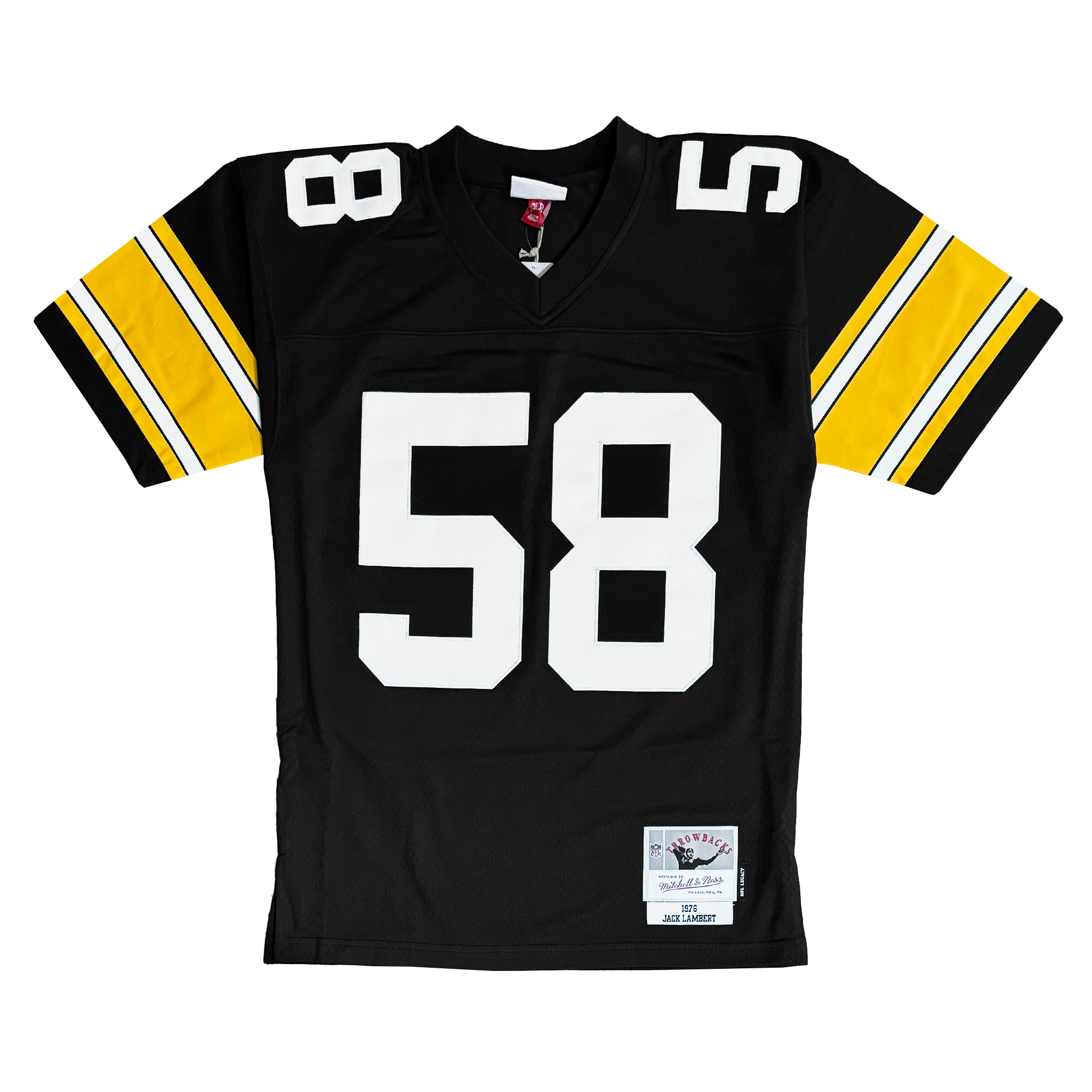 Mitchell Ness Throwbacks 1976 Jack Lambert 58 NFL Legacy Jersey
