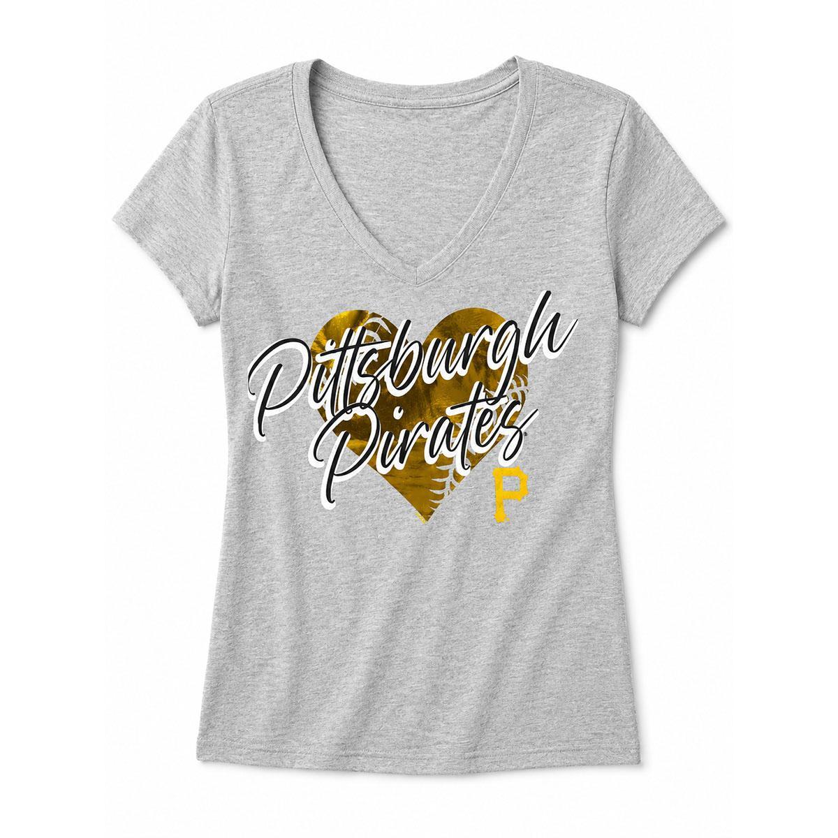 Pittsburgh Pirates Gold Heart Women's Tee