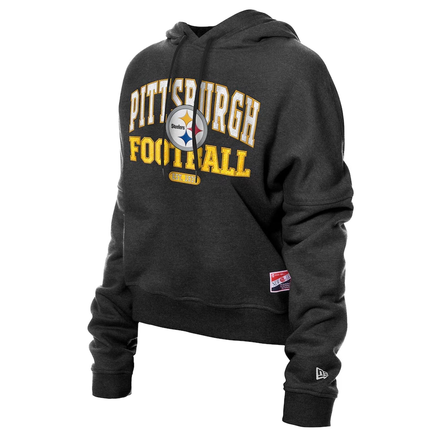 Pittsburgh Steelers New Era Women's Throwback Boxy Hoodie