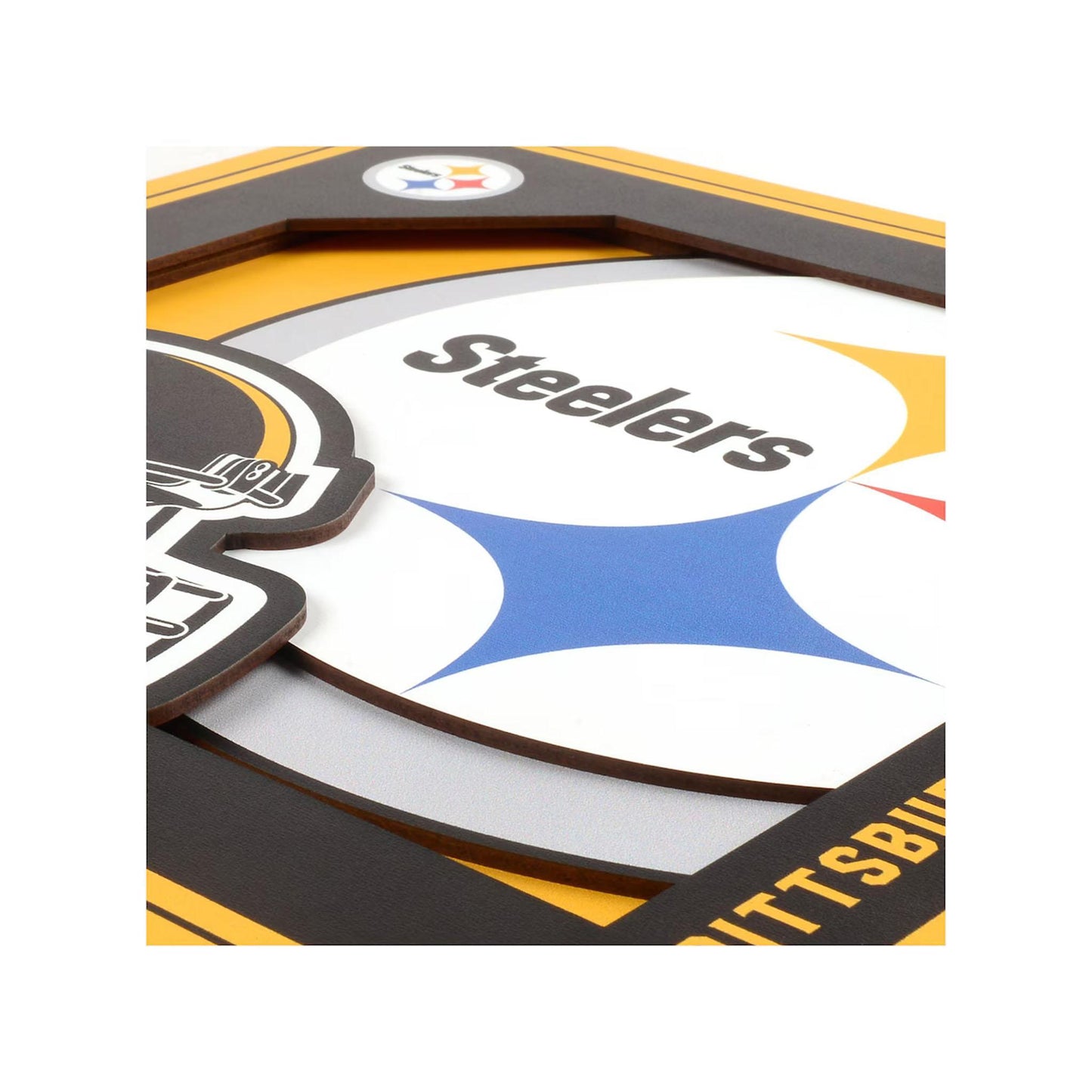 Pittsburgh Steelers 12" 3D Logo Wall Art
