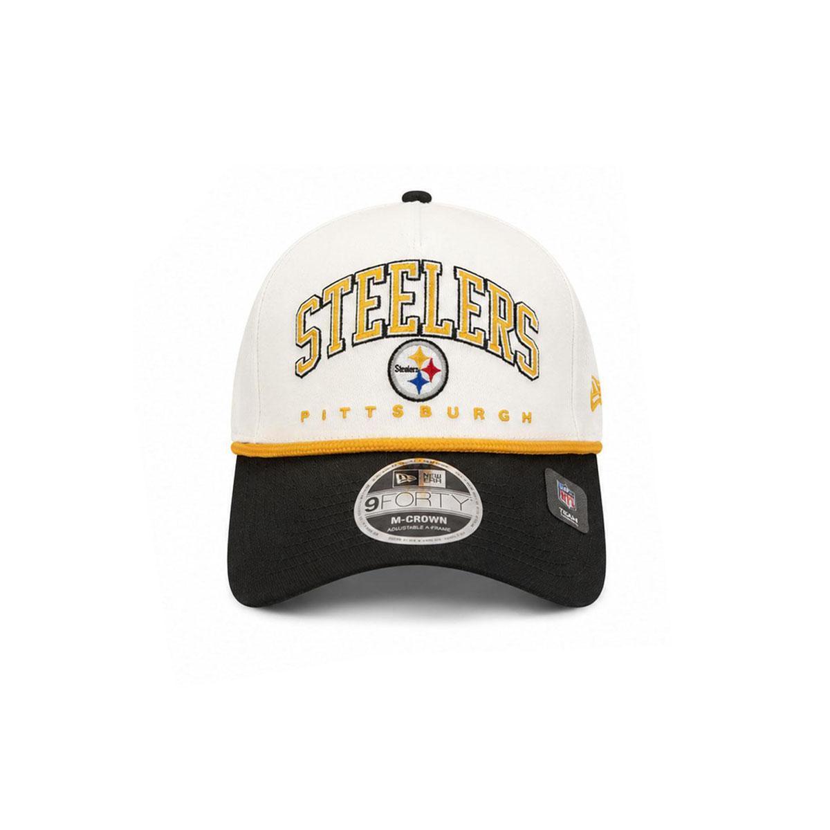 Pittsburgh Steelers Youth New Era Arch Inverse 9FORTY A-Frame Adjustable Hat