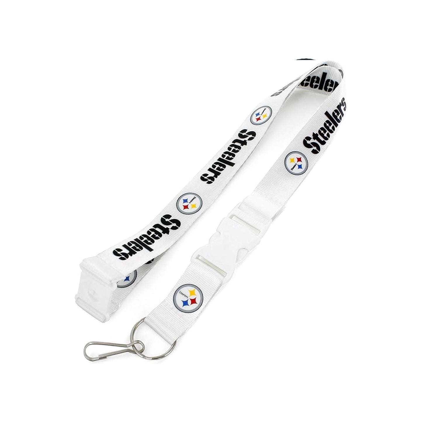 Pittsburgh Steelers White Team Lanyard
