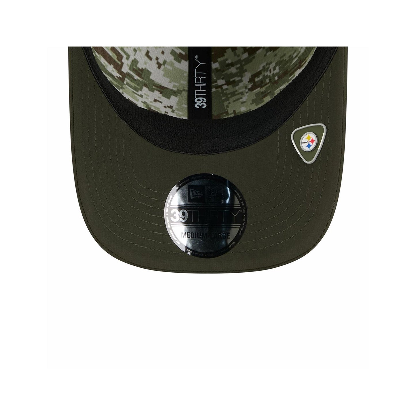 Pittsburgh Steelers New Era 39THIRTY Salute to Service Sideline Hat