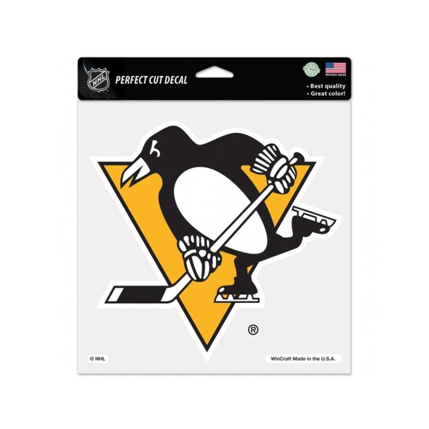 Pittsburgh Penguins 8"x8" Perfect Cut Color Decal