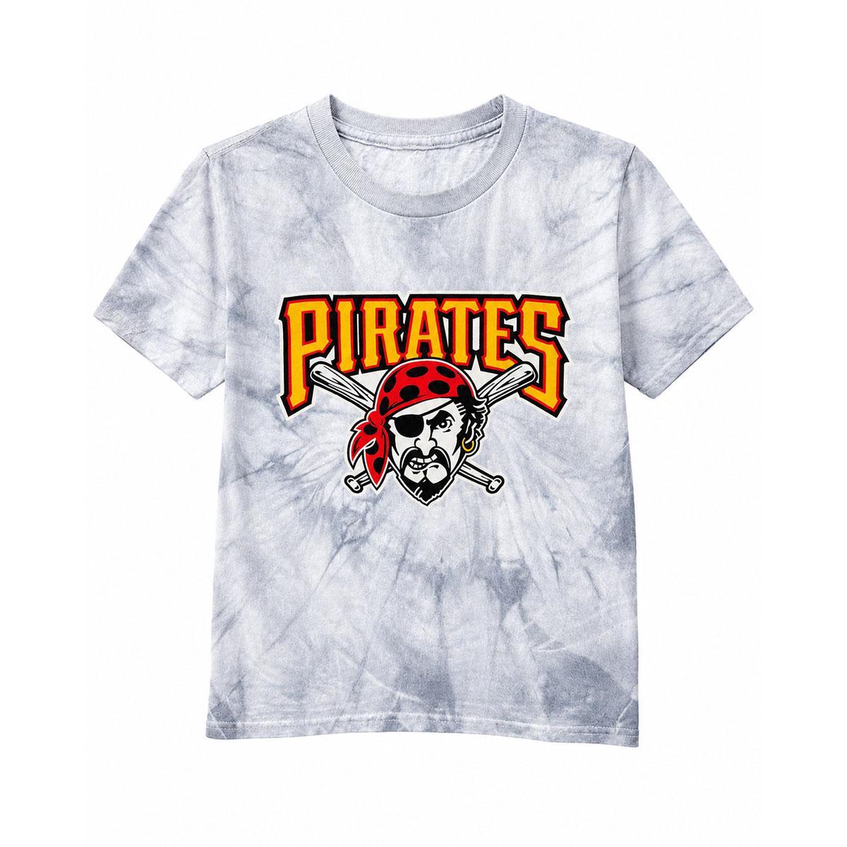Pittsburgh Pirates Youth Grey Tie Dye Tee