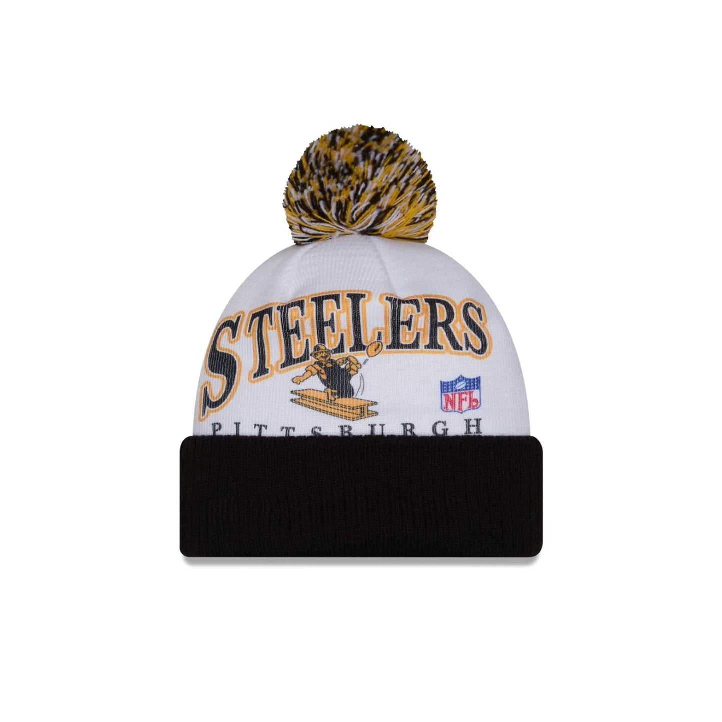 Pittsburgh Steelers New Era Spirit Pom Knit Beanie