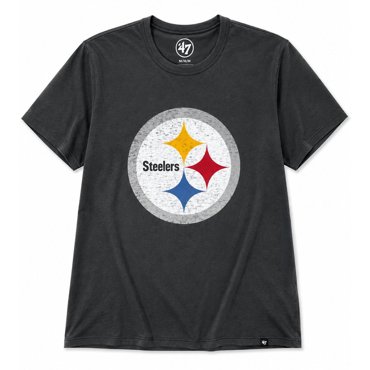 Pittsburgh Steelers Flint Black '47 Logo Tee