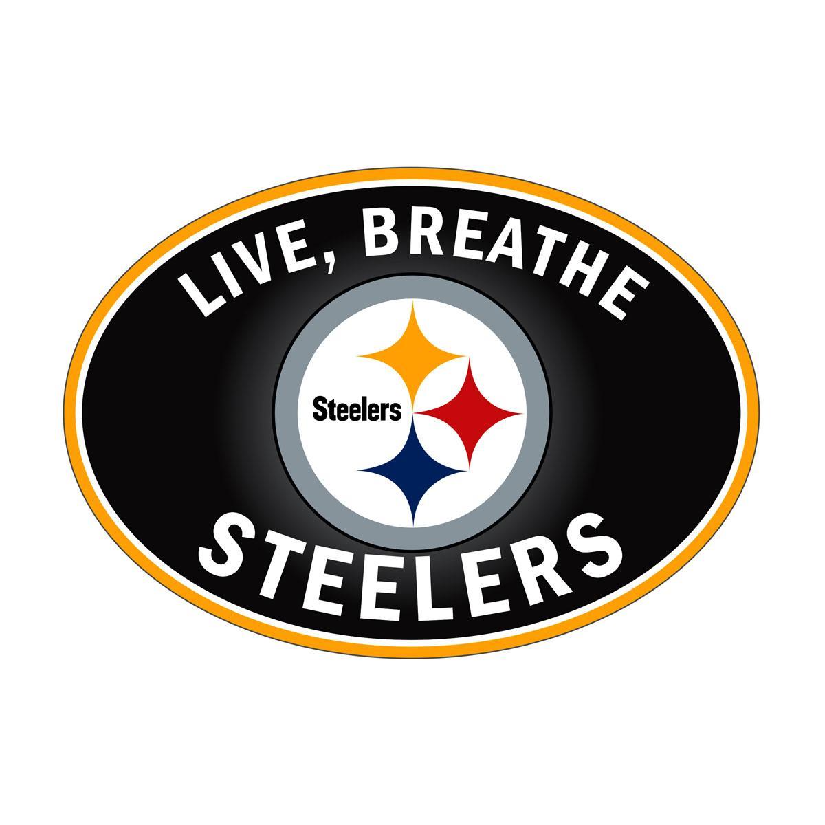 Pittsburgh Steelers Live Breath Auto Decal