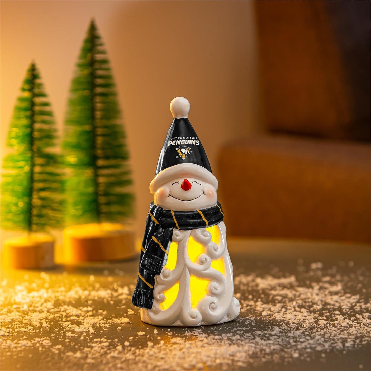 Pittsburgh Penguins 8" LED Snowman
