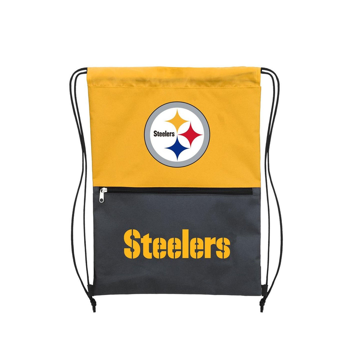 Pittsburgh Steelers Split Color Drawstring Bag