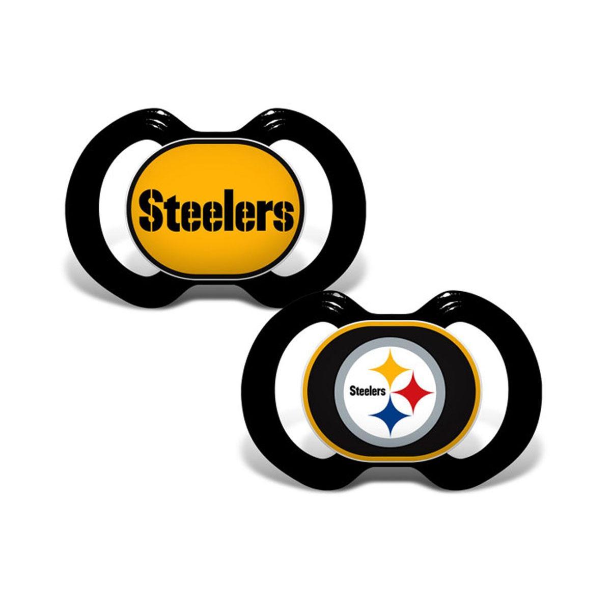 Pittsburgh Steelers 2-Pack Baby Pacifiers