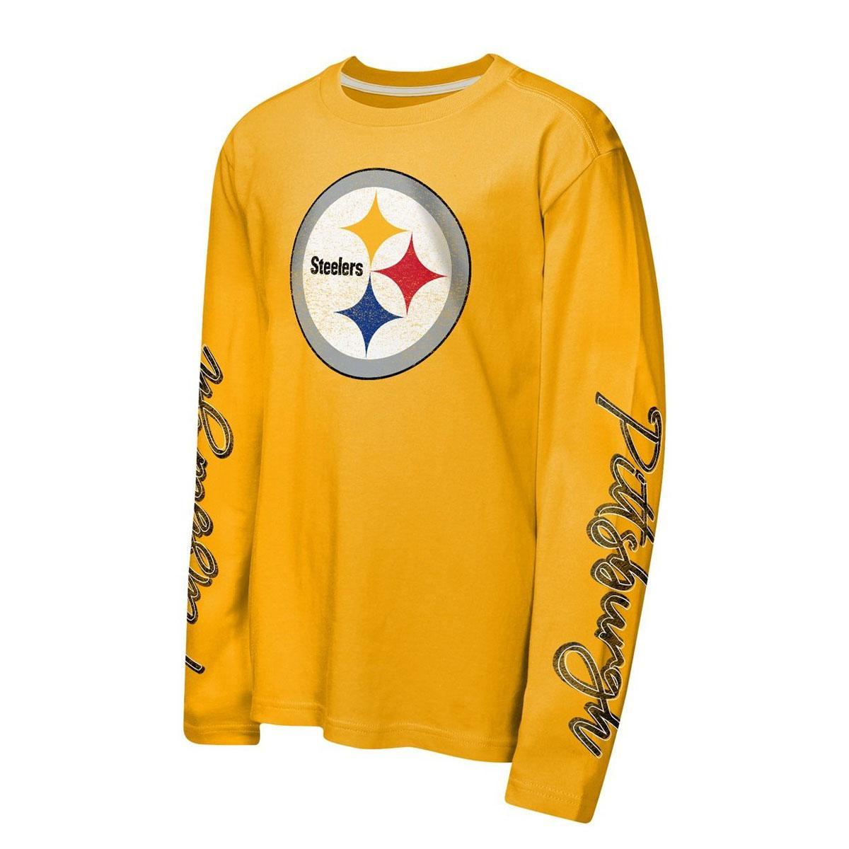 Pittsburgh Steelers Little Boy's Motion 3 in 1 Combo Long Sleeve Tee