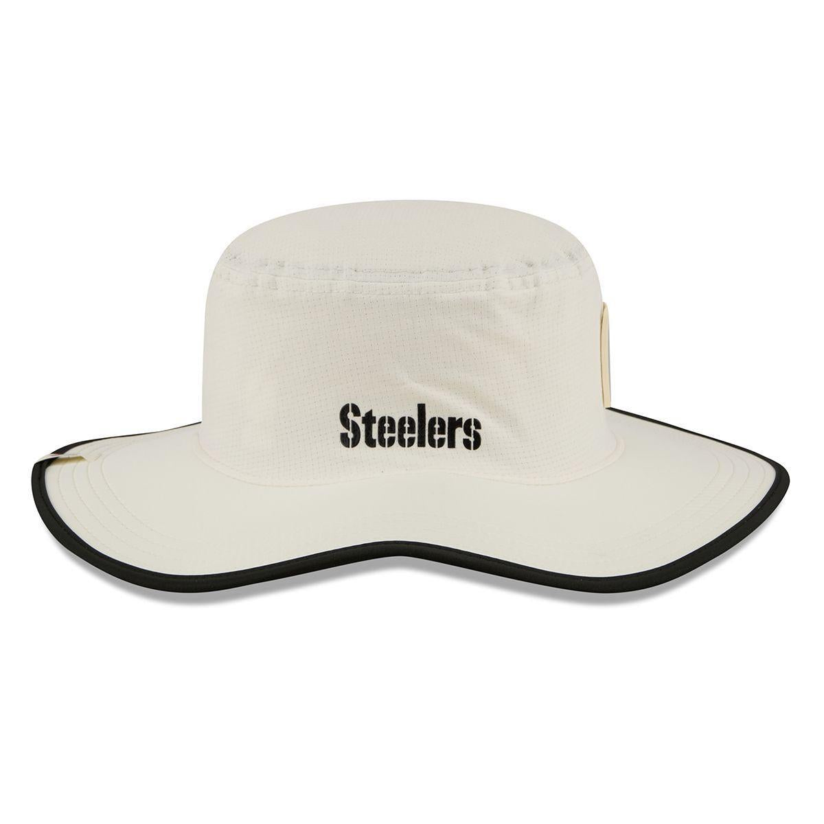 Pittsburgh Steelers 2026 NFL Training Camp Cream/Black Panama Bucket Hat