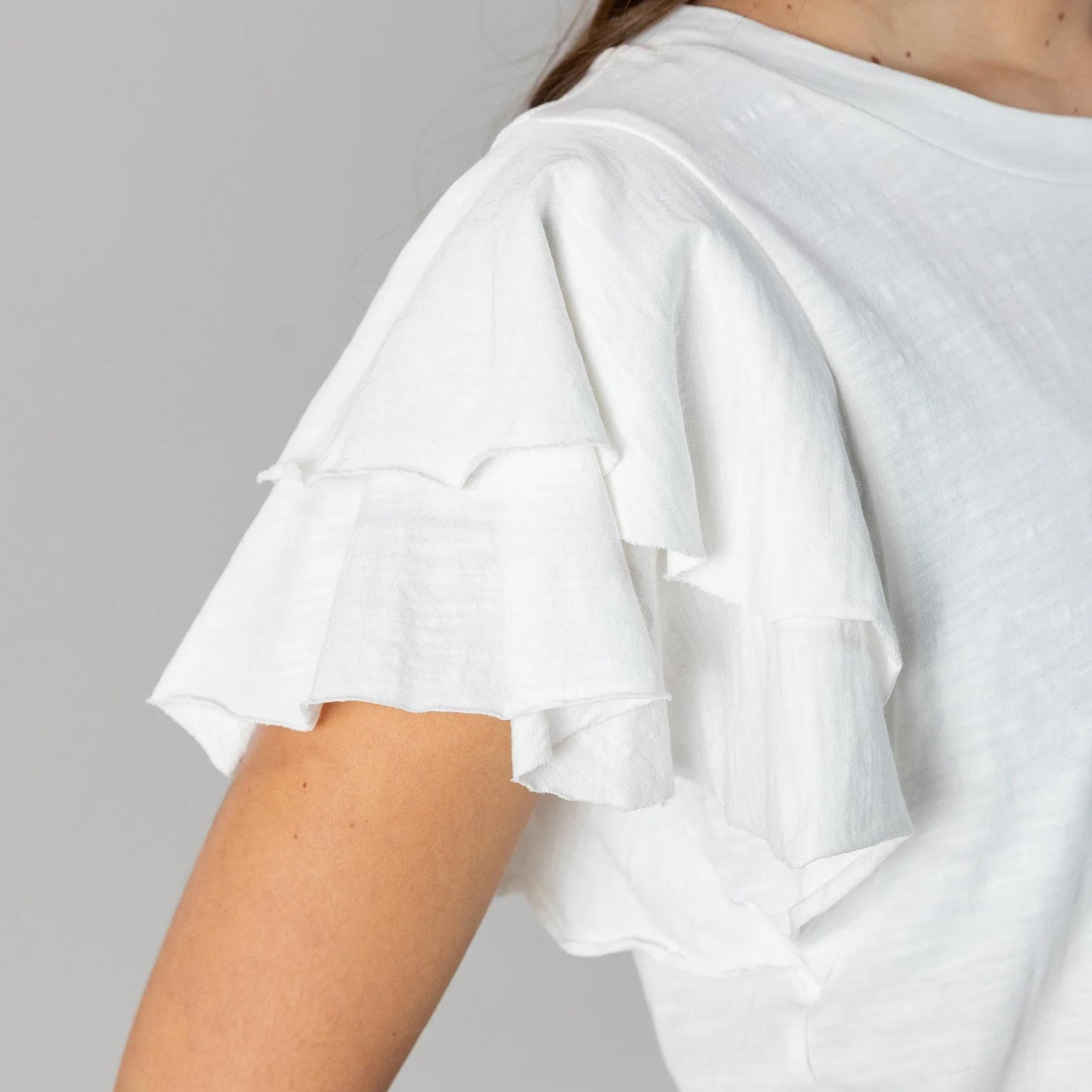 Pittsburgh Steelers Flutter Sleeve Crewneck Top