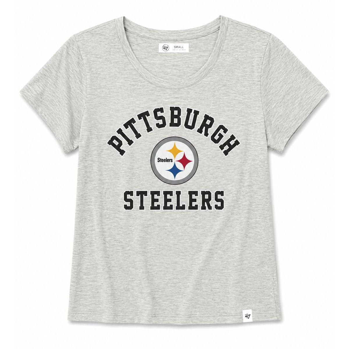 Pittsburgh Steelers Women's Relay Grey Tee