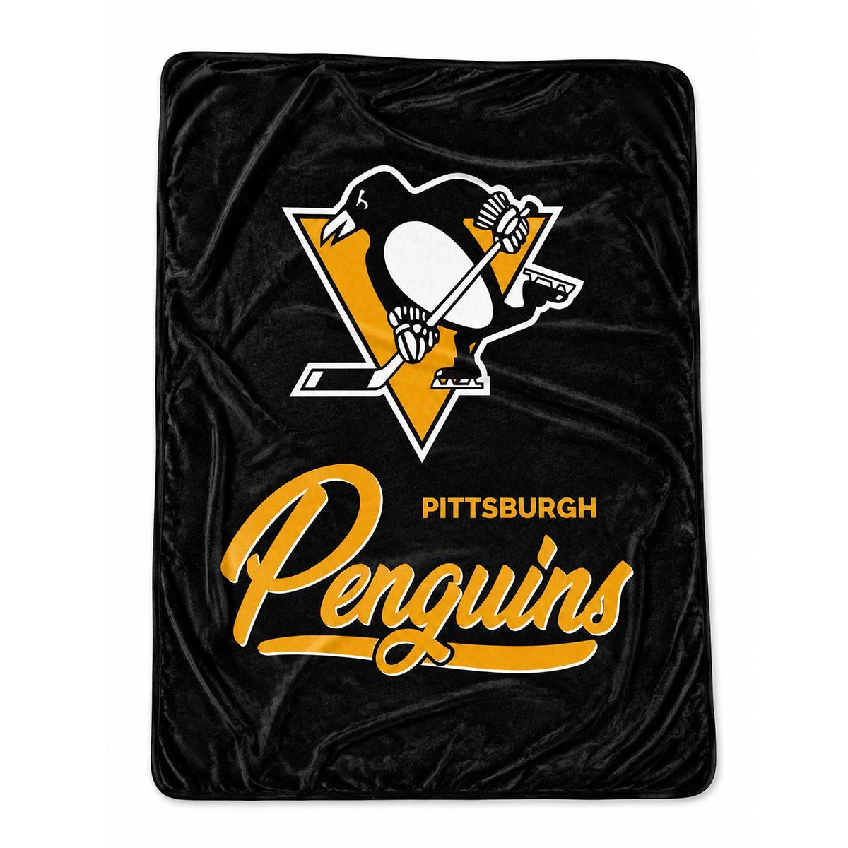 Pittsburgh Penguins Plush 50"x60" Throw Blanket