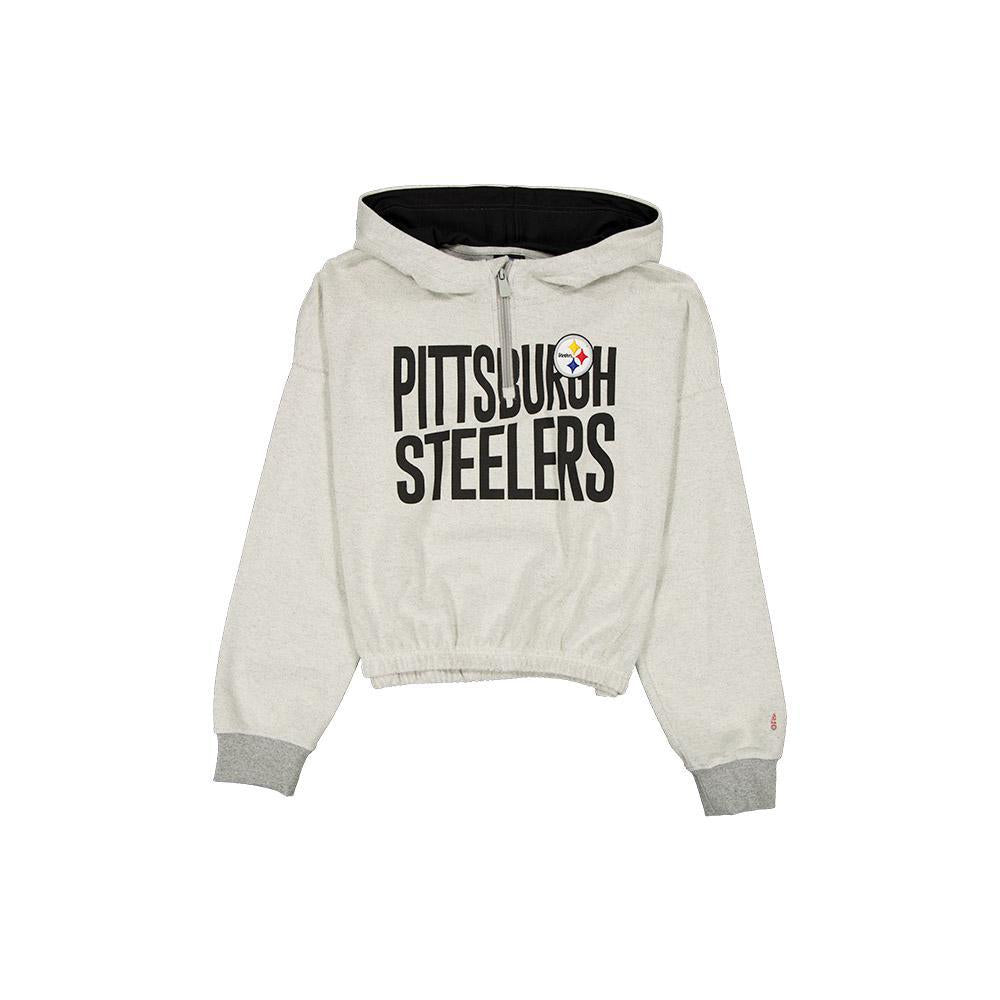 New Era Pittsburgh Steelers Women's 1/4 Zip Pullover Hoodie